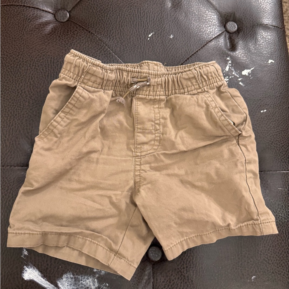 Cat & Jack Tan Elastic Waist Shorts